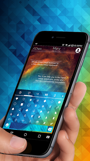 Blue Diamond KK Emoji Keyboard