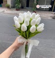 Bó Hoa Cưới Tulip Giả Đơn Giản