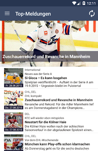 Hockeyweb － die Eishockey App