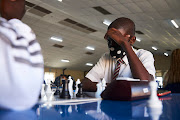 A player considers his next move during the tournament.