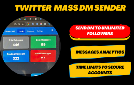 Tweeksocial - Twitter Mass DM Sender & Twitter Auto DM Bot small promo image