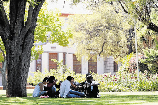 DIVIDED, BUT UNITED: Black and white students at Free State University have stood together to condemn the attack