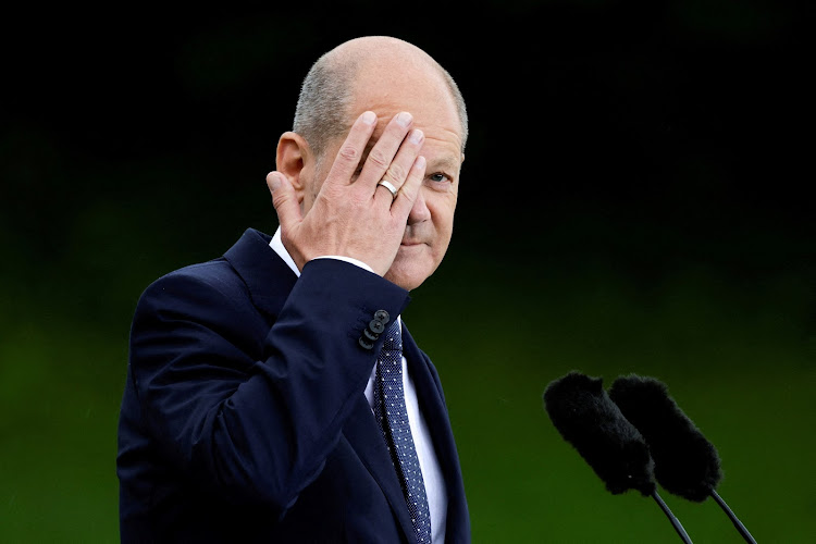 German Chancellor Olaf Scholz after the G7 summit at Schloss Elmau, near Garmisch-Partenkirchen, Germany. File photo.