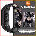 Dây Đeo Silicon Họa Tiết Hoạt Hình Cho Đồng Hồ Thông Minh Xiaomi Mi Band 7 Miband 6 Xiaomi Mi Band 7 6 5 4 3 Xiaomi Band 5 Xiaomi Band 4