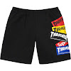 supreme®/thrasher® multi logo sweatshort fw21