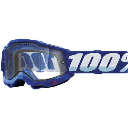 100% Accuri 2 Enduro MTB Goggles - Blue/Clear