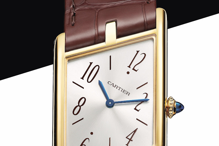 Cartier Tank Asymétrique in yellow gold.