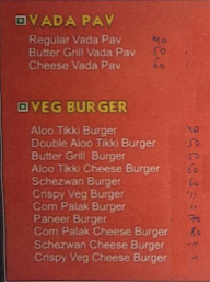 Captain's Burger & Vada Pav menu 1