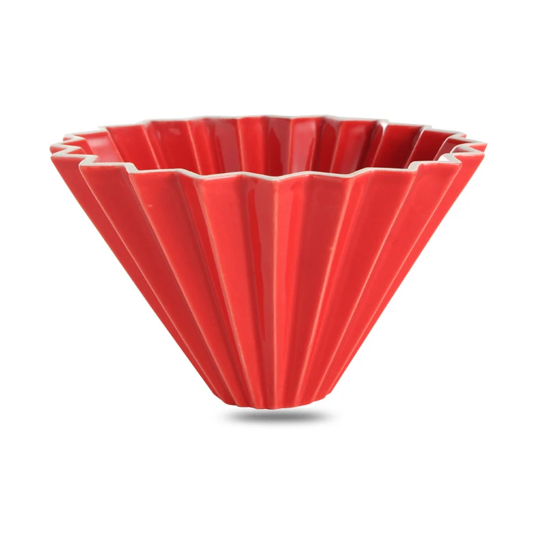 Handgebrouwen koffie origami filterbeker. Bereid perfecte koffie, gebruiksvriendelijk ontwerp, uitzonderlijke smaak, handgemaakt voor jou.