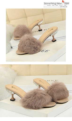 Title 10, Rabbit fur flip flops and lazy sandals for ulti...