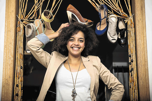 HIGH HEELS: Shoe designer and ER Collection managing director Eda Rose at her home in Johannesburg