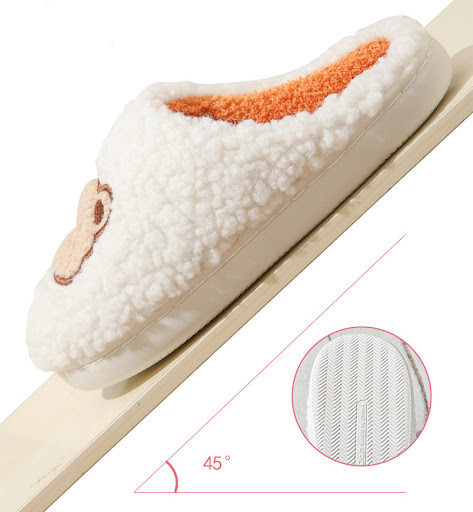 Title 8, Cute Cartoon Bear Slippers For Couples. Winter ...
