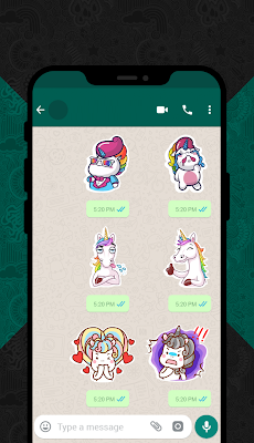 Unicorn Stickers for WhatsApp (WAStickerApps)のおすすめ画像4