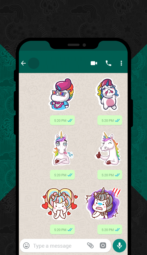 Unicorn Stickers for WhatsApp (WAStickerApps)のおすすめ画像4