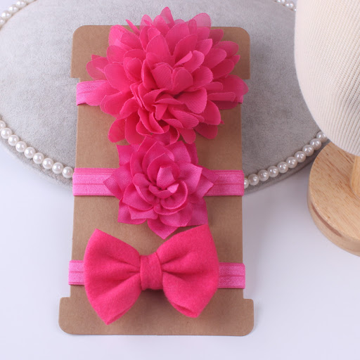 Title 1, Baby Girls Chiffon Headband Three-Piece Suit, s...