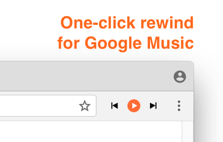 One-Click Rewind Button for Google Music Preview image 0