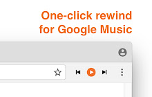 One-Click Rewind Button for Google Music small promo image