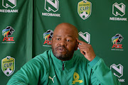 Mamelodi Sundowns co-coach Manqoba Mngqithi during a media open day at Chloorkop on April 7 2022.