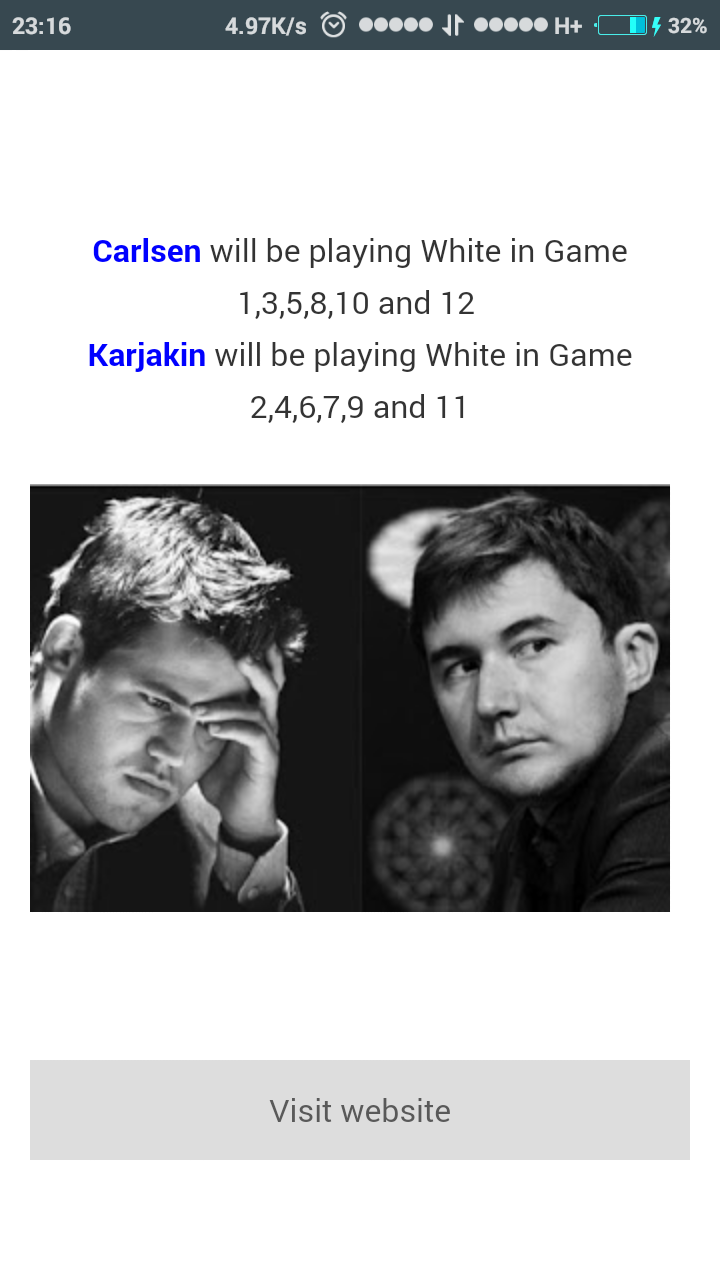 World Chess Championship 2016 Screen 3