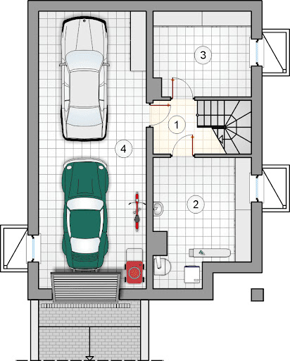 Domus IV - Rzut piwnicy