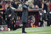 FC Barcelona coach Xavi Hernandez during the Uefa Europa League match against Galatasaray at Ali Sami Yen Spor Kompleksi Stadium  in Istanbul, Turkey on March 17 2022.