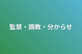 監禁・調教・分からせ