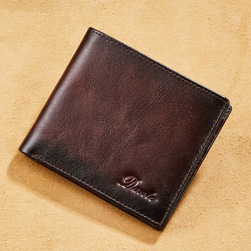 Title 4, New Mens Wallet Genuine First Layer Cowhide RF...