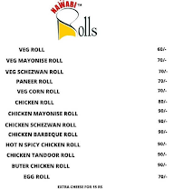 Nawabi Rolls menu 1