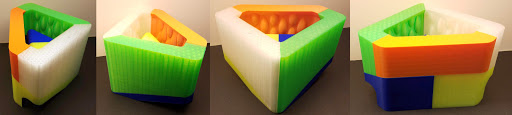 A 360 degree view of one of Garrett's 3D printed concrete pot molds