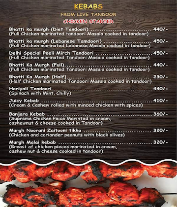 Raafae's Dastarkhwan menu 