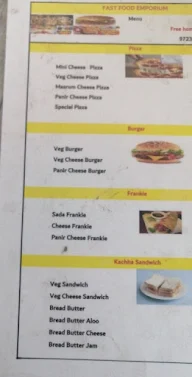 Fast Food Emporium menu 1
