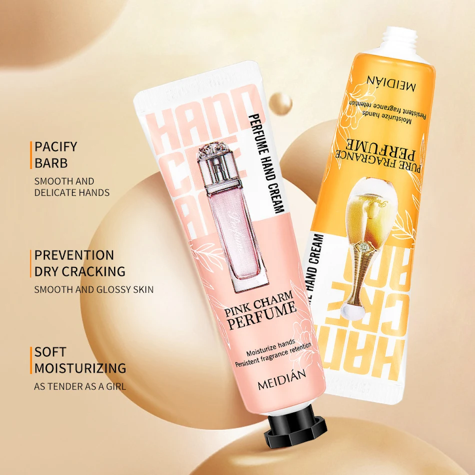 Charm Perfume Hand Cream Suit English Version for soft, fragrant hands. Experience moisturizing and delightful scent. Tr