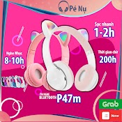 Tai Nghe Chụp Tai Mèo Headphone Bluetooth 5.0 P47M Hàng Chính Hãng