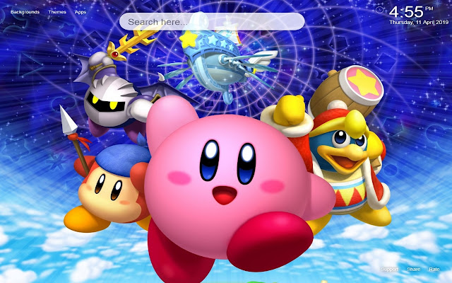 Kirby Fond décran HD Nouveaux thèmes donglets