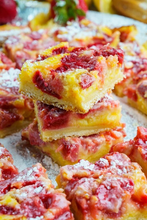 Strawberry Lemonade Bars