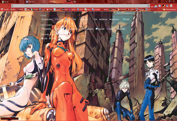 Evangelion Theme 1080p chrome extension