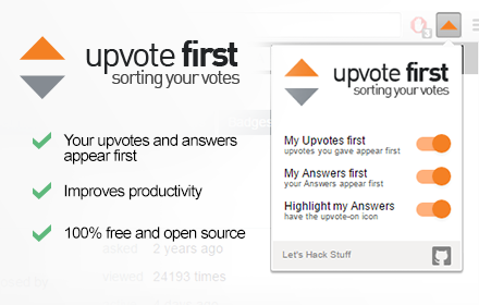 Upvote First for StackOverflow small promo image