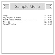 Sachin Fast Food menu 1