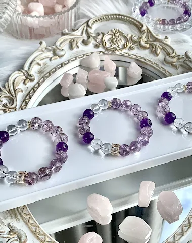 Pulsera de cristal natural DIKAI Am - 2