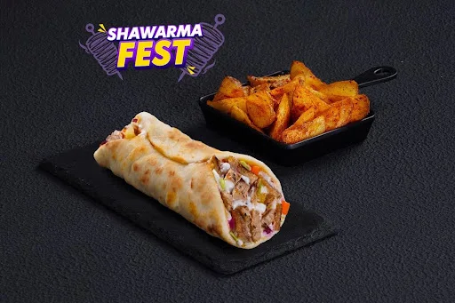 Veg Shawarma And Side Meal