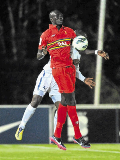 IN MID-AIR: Mame Niang of AmaTuks might well be playing for another club next season. Photos: Gallo Images