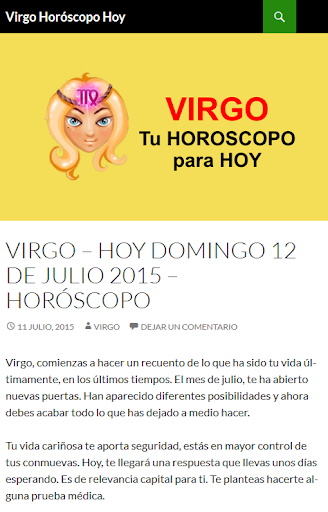 Horóscopo VIRGO Hoy