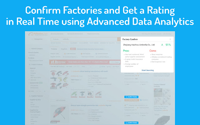 Sourcify - Factory Confirm Tool for Alibaba