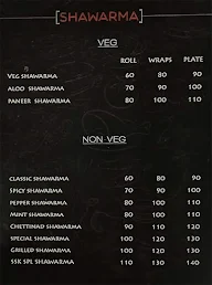 Salem Shawarma King menu 3