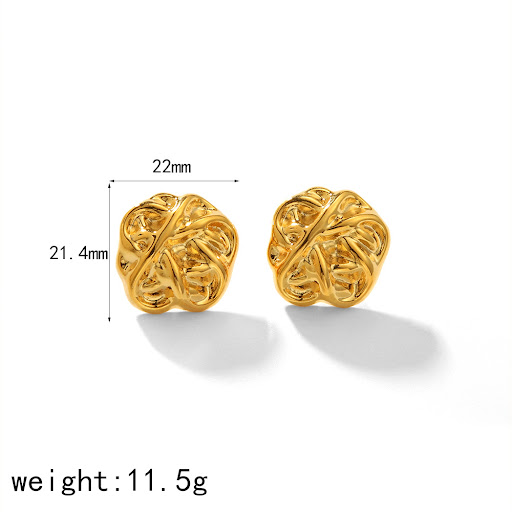 Title 6, Exaggerated Design Titanium Steel Ear Studs Rho...