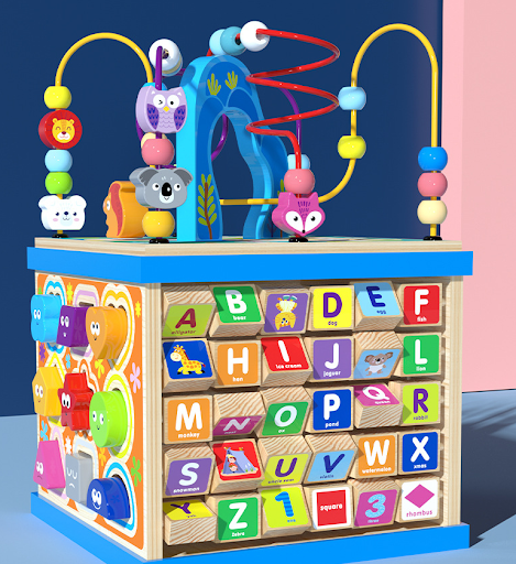 Title 6, Baby wooden toys for boys and girls. Safe, dura...