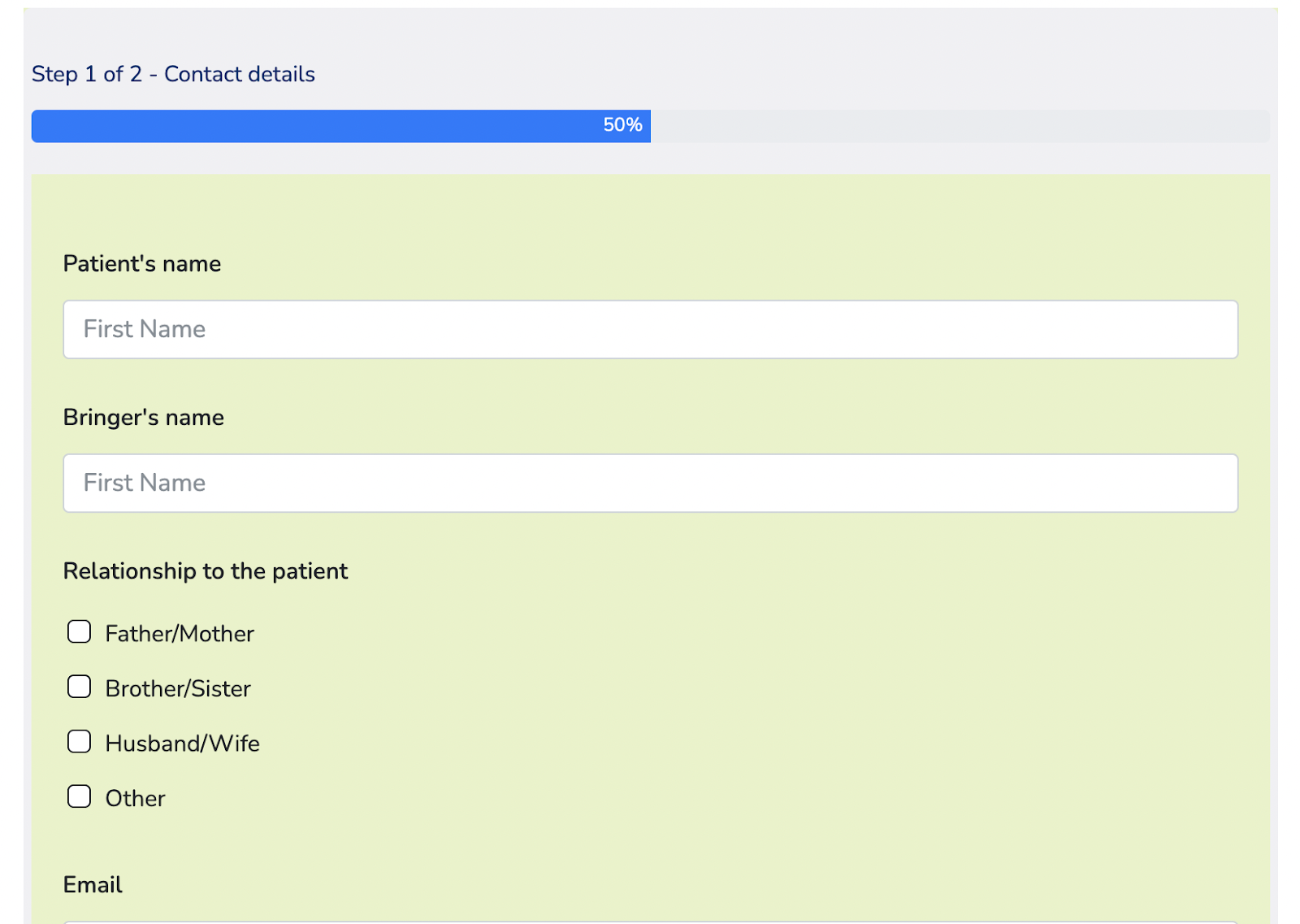 medical history forms for patients, wordpress