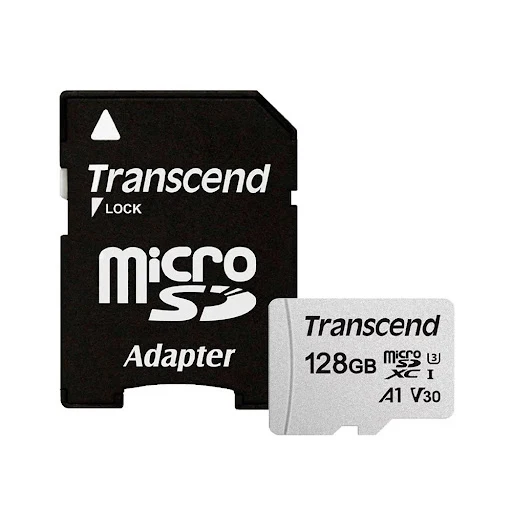 Thẻ Nhớ Micro SD Transcend TS128GUSD300S-A - 100MB/s (Kèm Adapter)