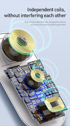 Title 3, 3-in-1 wireless charging station. Charge your p...