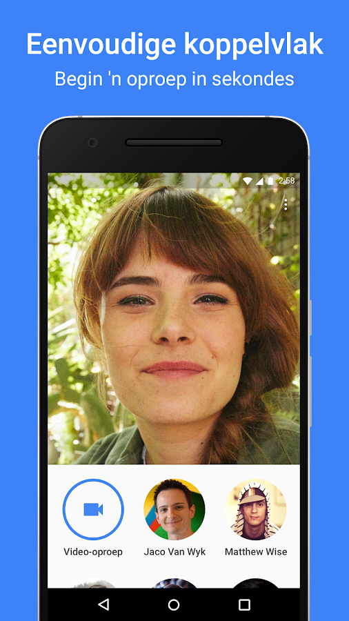   Google Duo se skermkiekie 